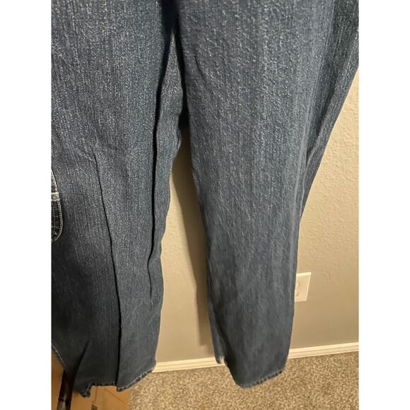 B.U.M. Equipment Denim Overalls Womens Small Blue Bib Carpenter X-Back 90s Y2K - Picture 6 of 9